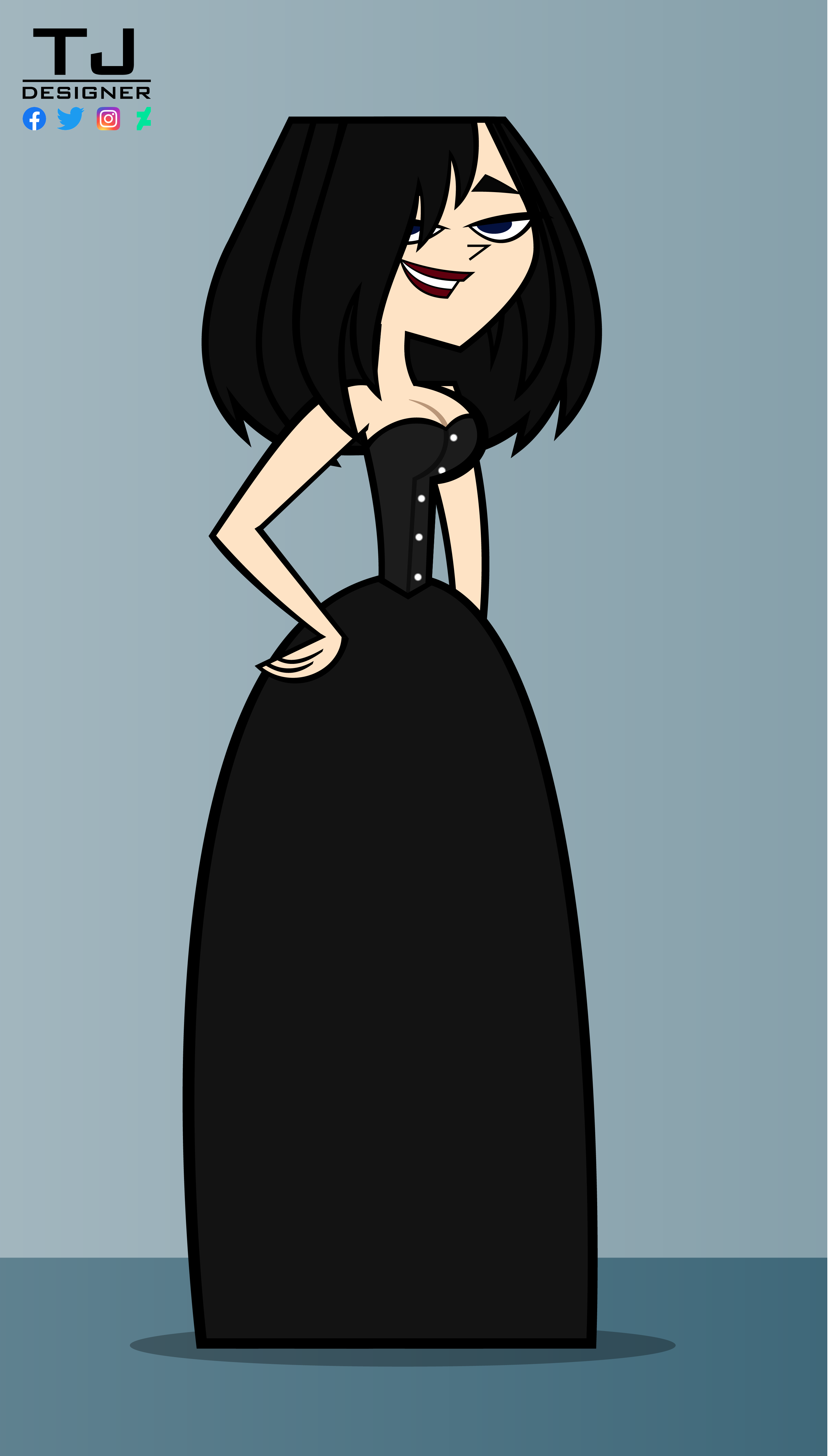 Total Drama - Gwen (Adult version) V2 by ArtByTerranceJones on DeviantArt