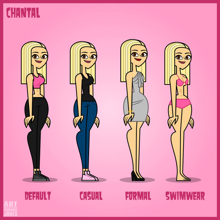 Total Drama OC Chantal's Reference Sheet (2023) by ArtByTerranceJones