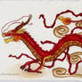 Red Chinese dragon