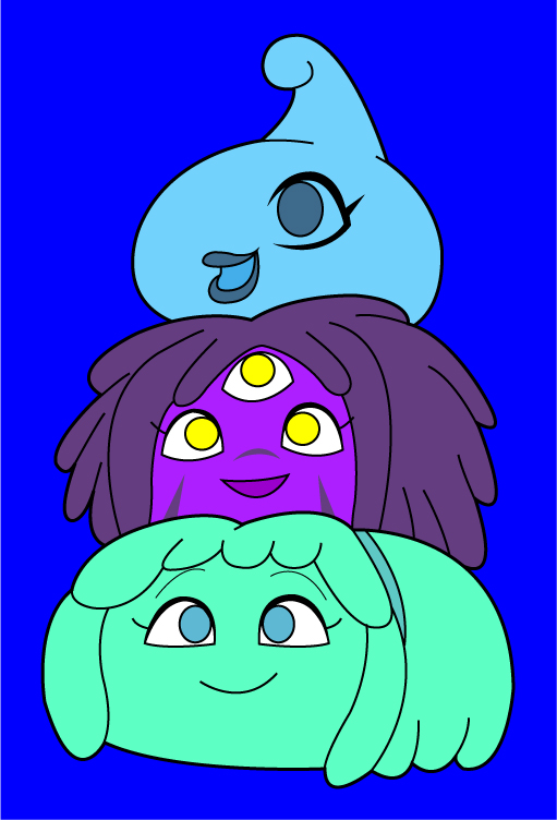 3 Girl Slime Stack