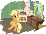 Applejack baking pies by moemneop