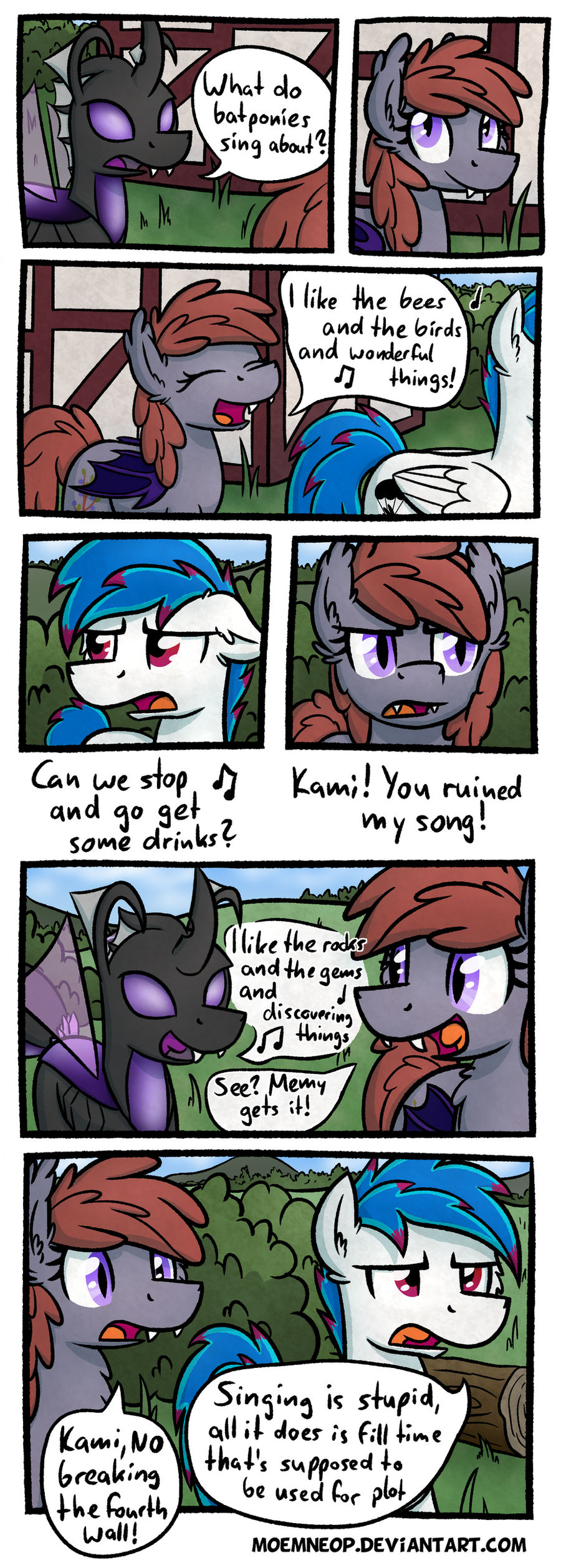 What do batponies sing about?