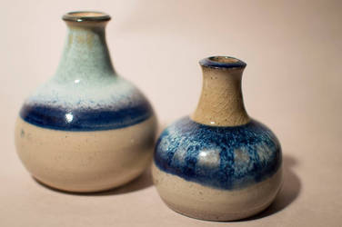 Blue Bud Vases by LouiseBahia
