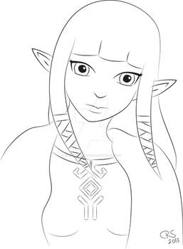 Zelda Skyward Sword Lineart