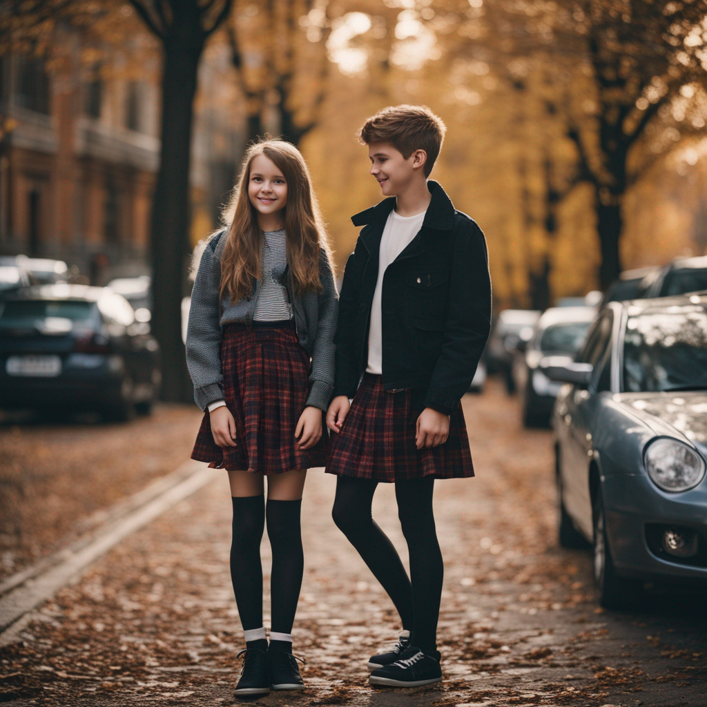 Cute Teen Boy Dresses Skirt And Tights With Friend By Anna Studio On cute-teen-boy-dresses-skirt-and-tights-with-friend-by-anna-studio-on