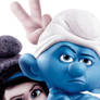 The smurfs 2 poster : Vexy and Grouchy Smurf