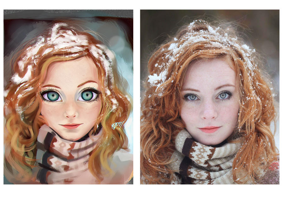 Snow Girl - study