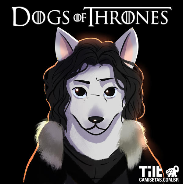 Dog of Thrones - Jon Snow