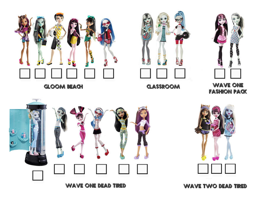 Monster High Checklist.pdf Monster High Visual Checklist Page 2 by BackinDrac on DeviantArt