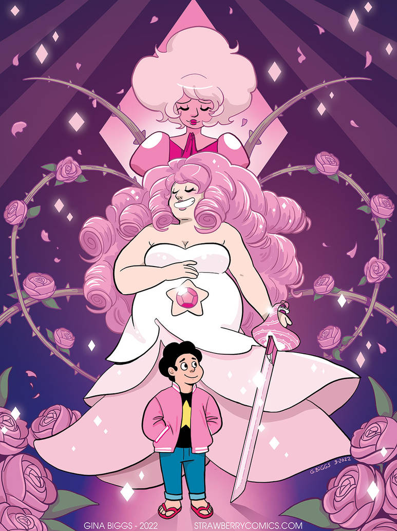 Steven Universe Rose Quartz Pink Diamond by strawberrygina on