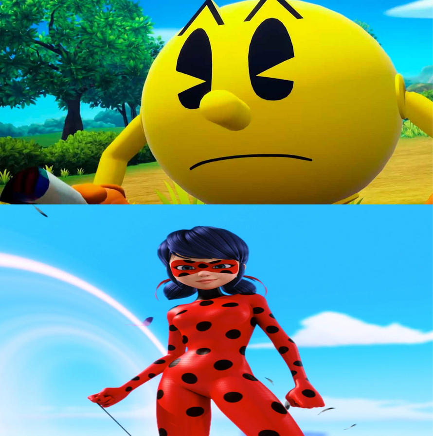 Pac-Man meets Ladybug by AwesomeGameDude10 on DeviantArt