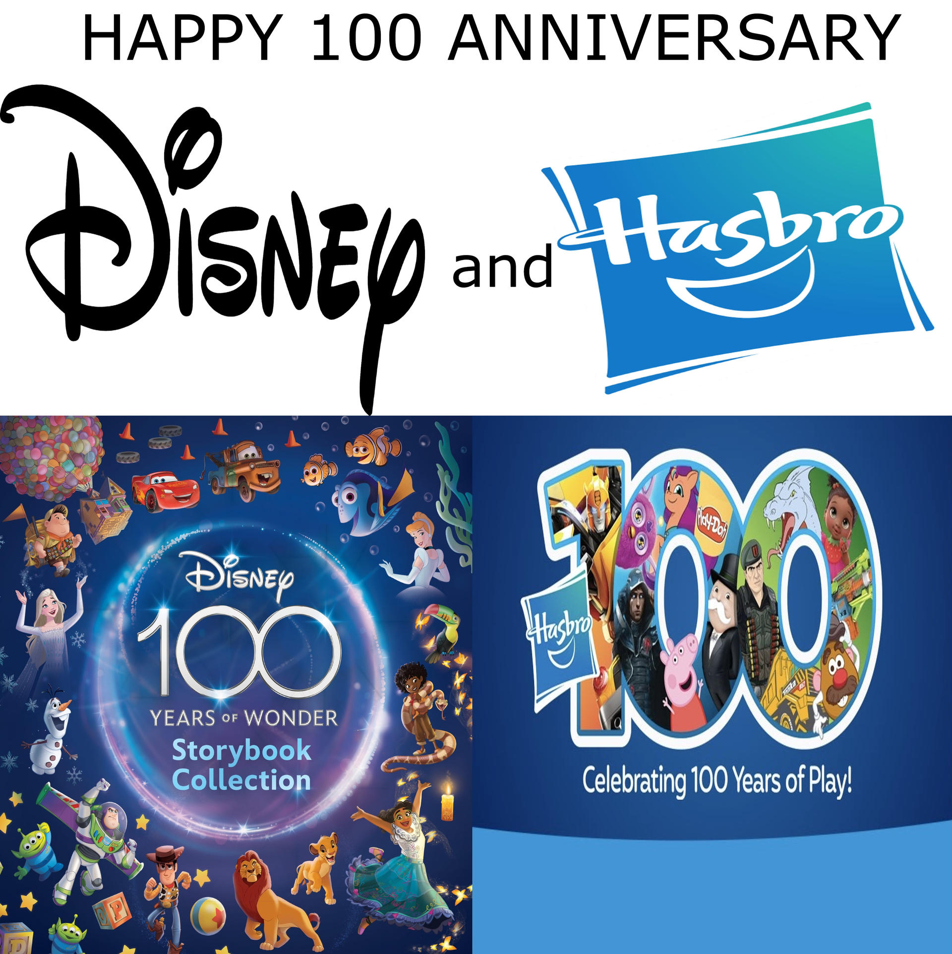 Disney and Hasbro 100 years by AwesomeGameDude10 on DeviantArt