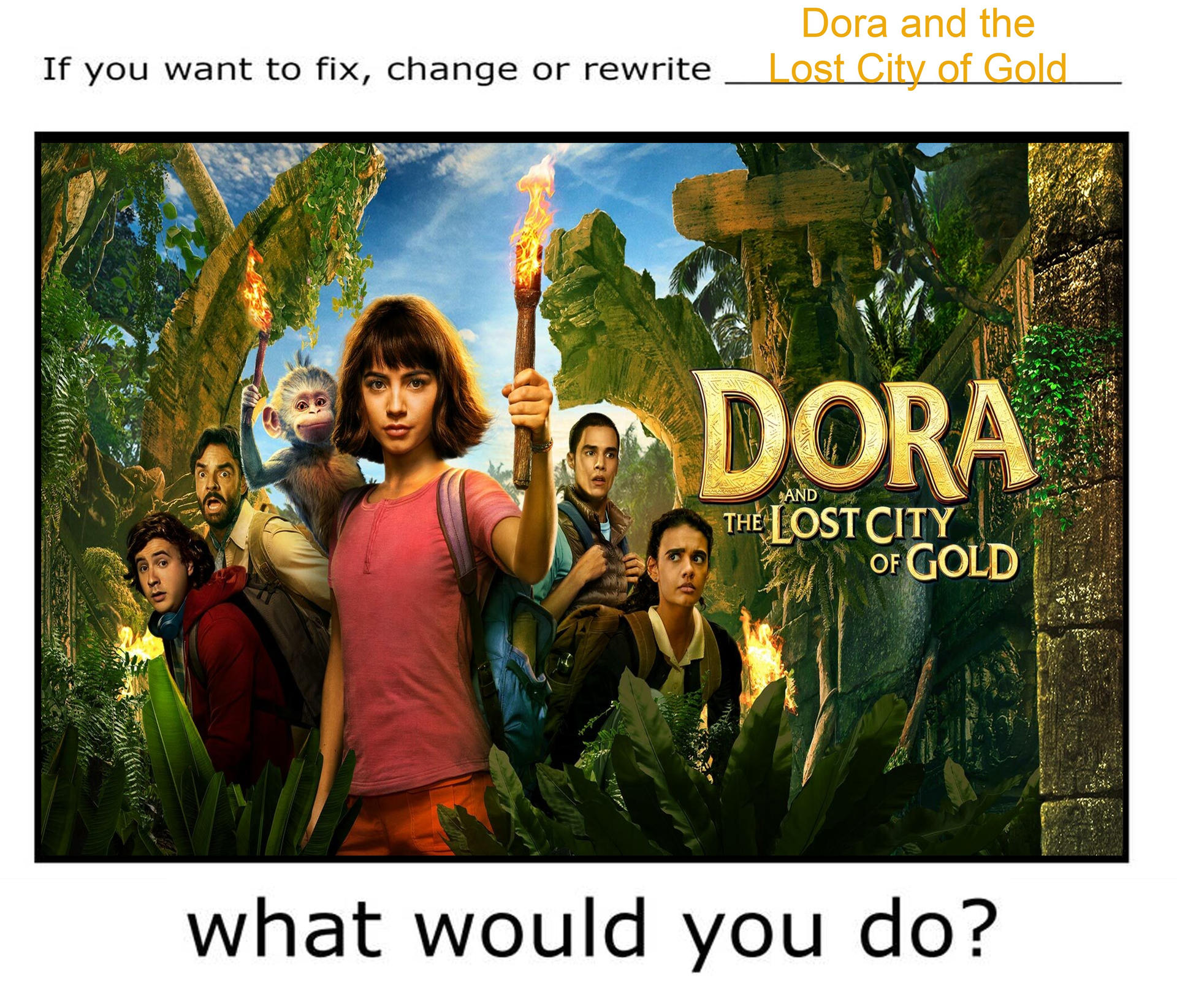 Dora Solvinfg Problem How would you fix Dora and the Lost City of Gold by AwesomeGameDude10 ...