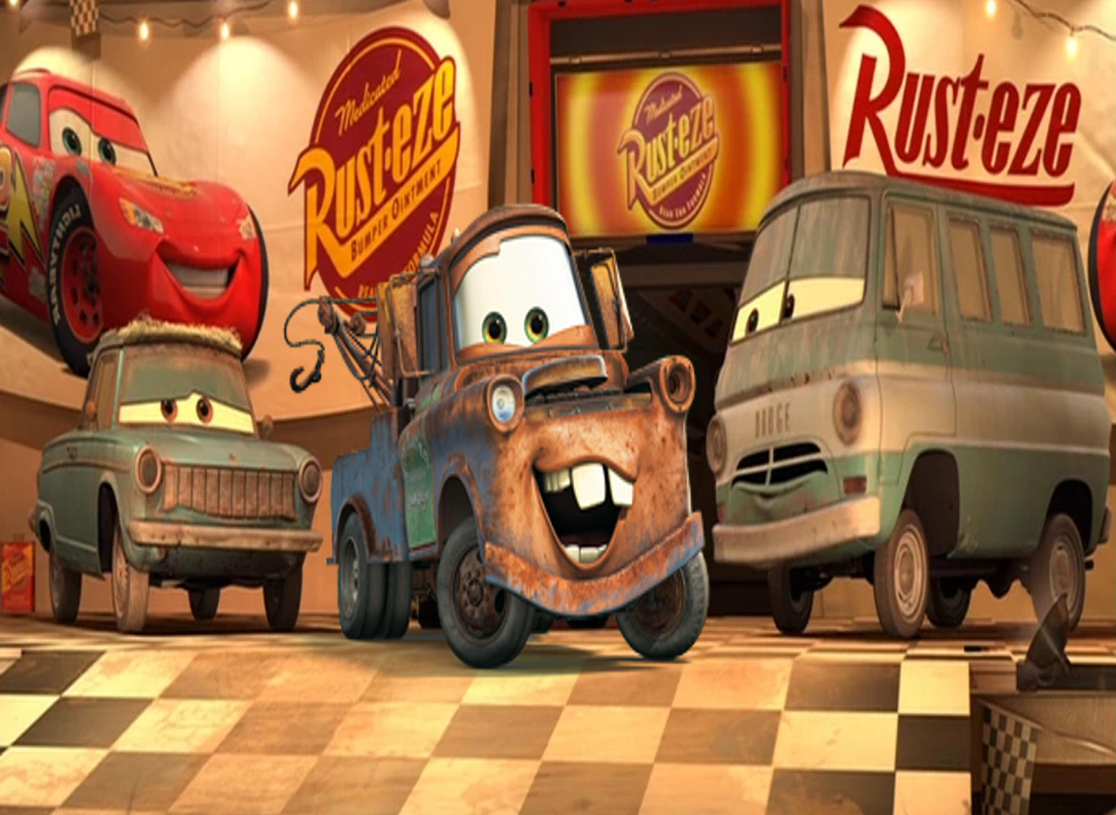 Mater visits Rusteze by AwesomeGameDude10 on DeviantArt