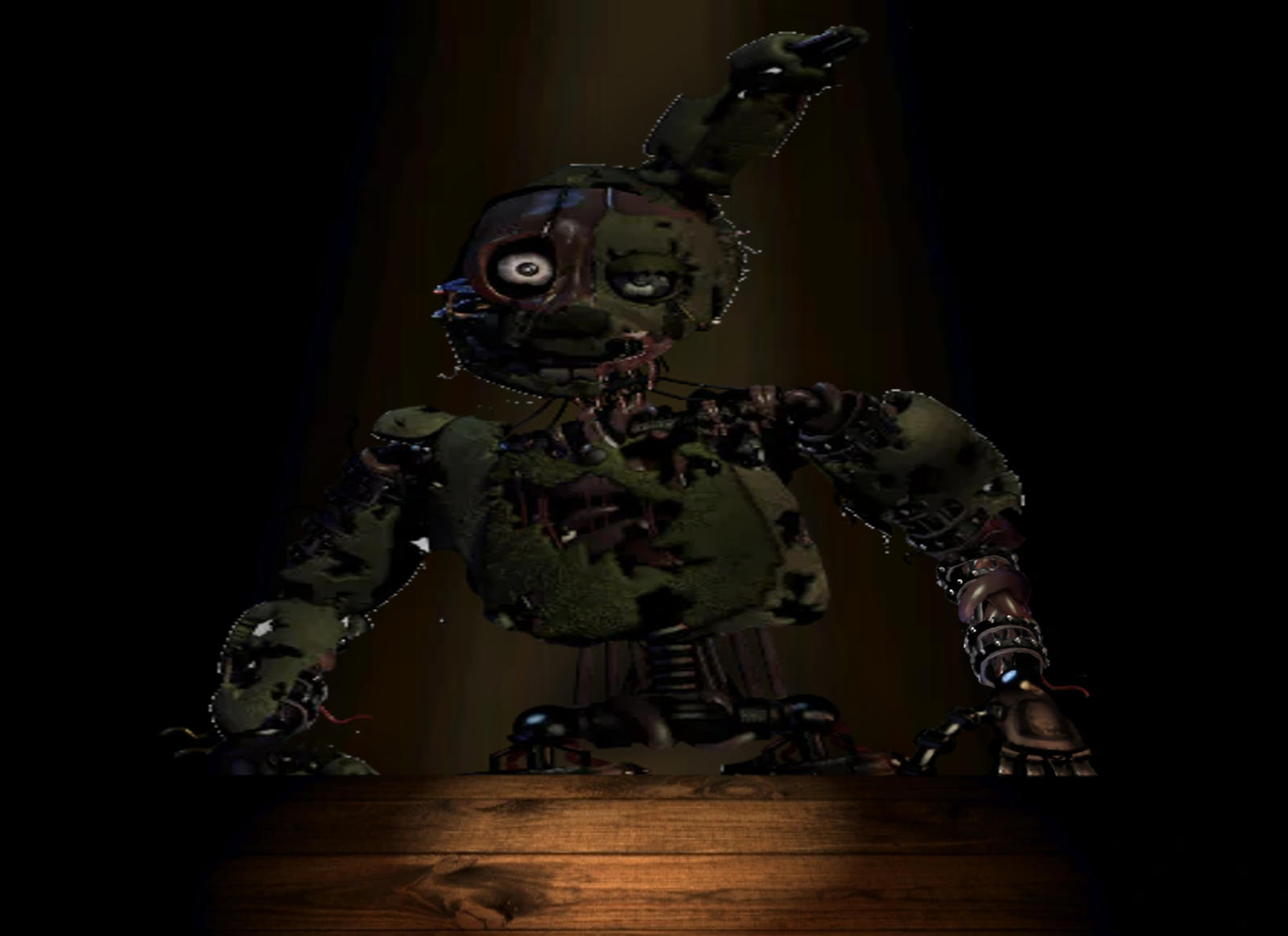Springtrap Before He Rotted Salvaging Springtrap (redesign) by AwesomeGameDude10 on DeviantArt