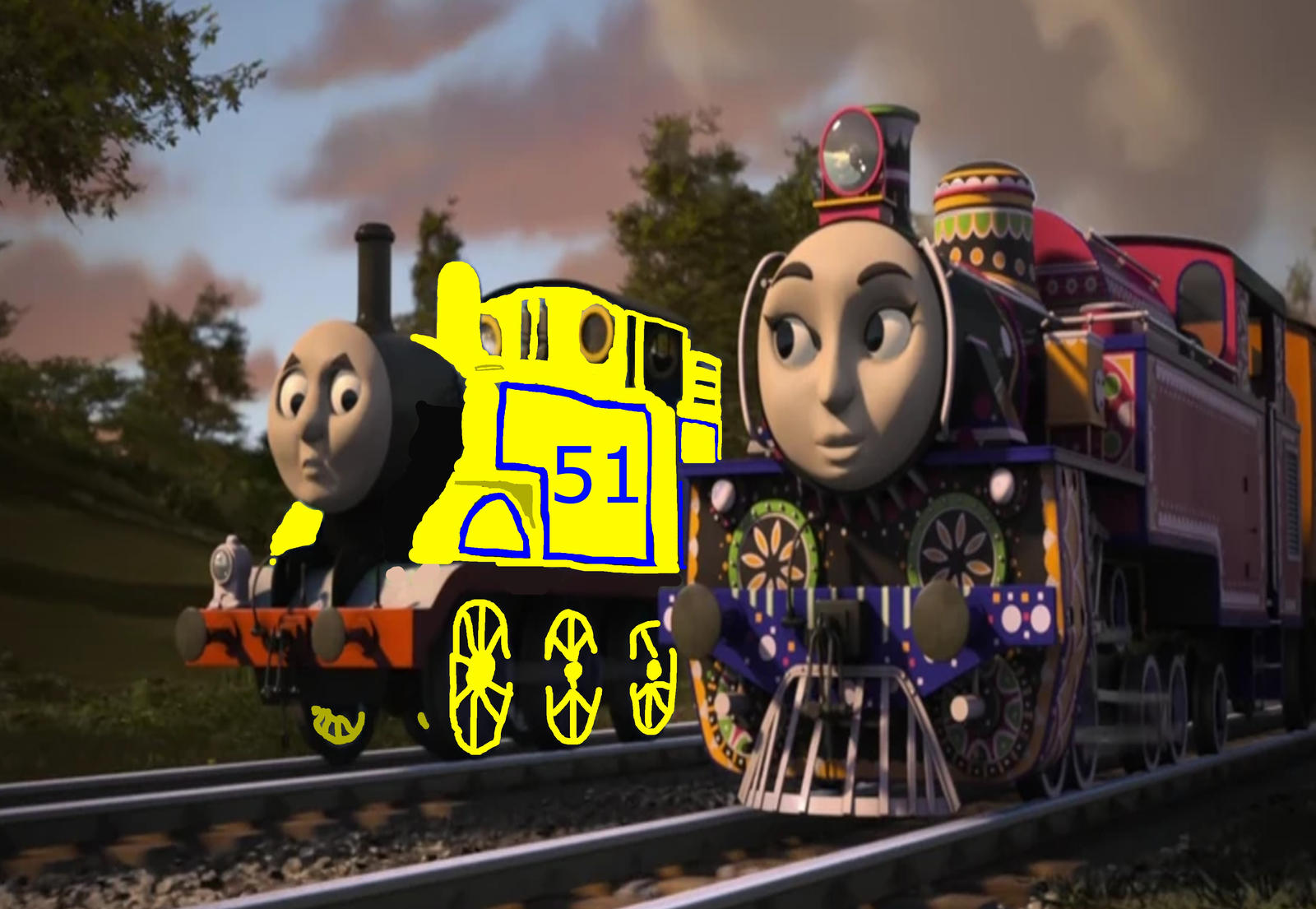 Ashima Deviantart Thomas and Ashima chatting (AU) by AwesomeGameDude10 on DeviantArt
