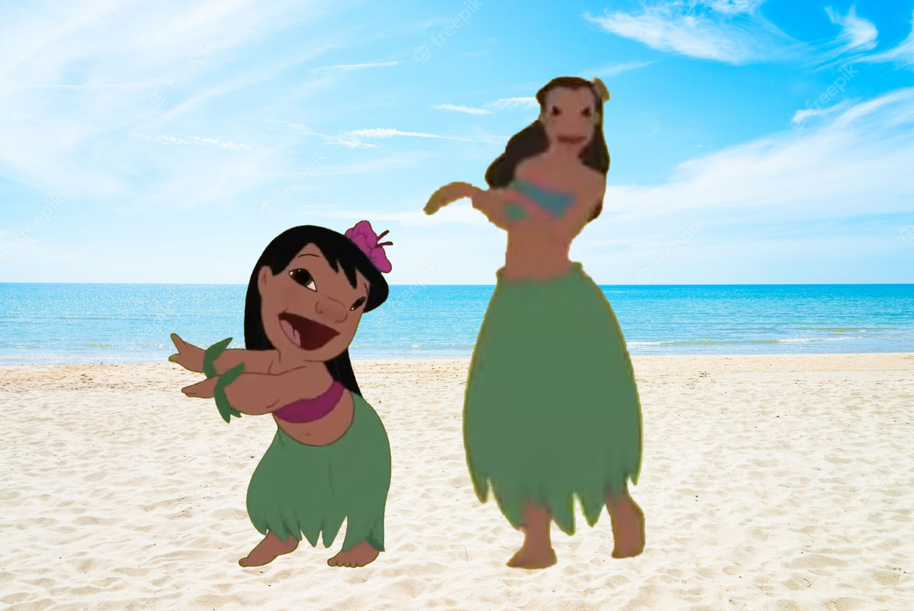 Lilo And Her Sister Nani Dancing By Nicolefrancesca On DeviantArt Lilo and her sister nani dancing by nicolefrancesca on deviantart