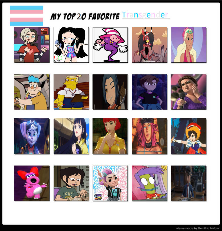 Trans Characters In Media My Top 20 Favorite Transgender Characters + User by Nicolefrancesca on ...