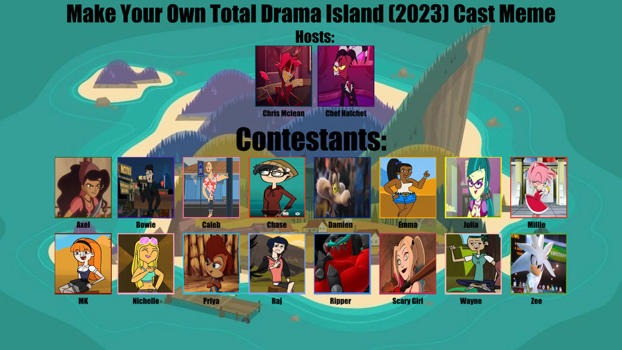 Total Drama 2023 Contestants by DEEcat98 on DeviantArt
