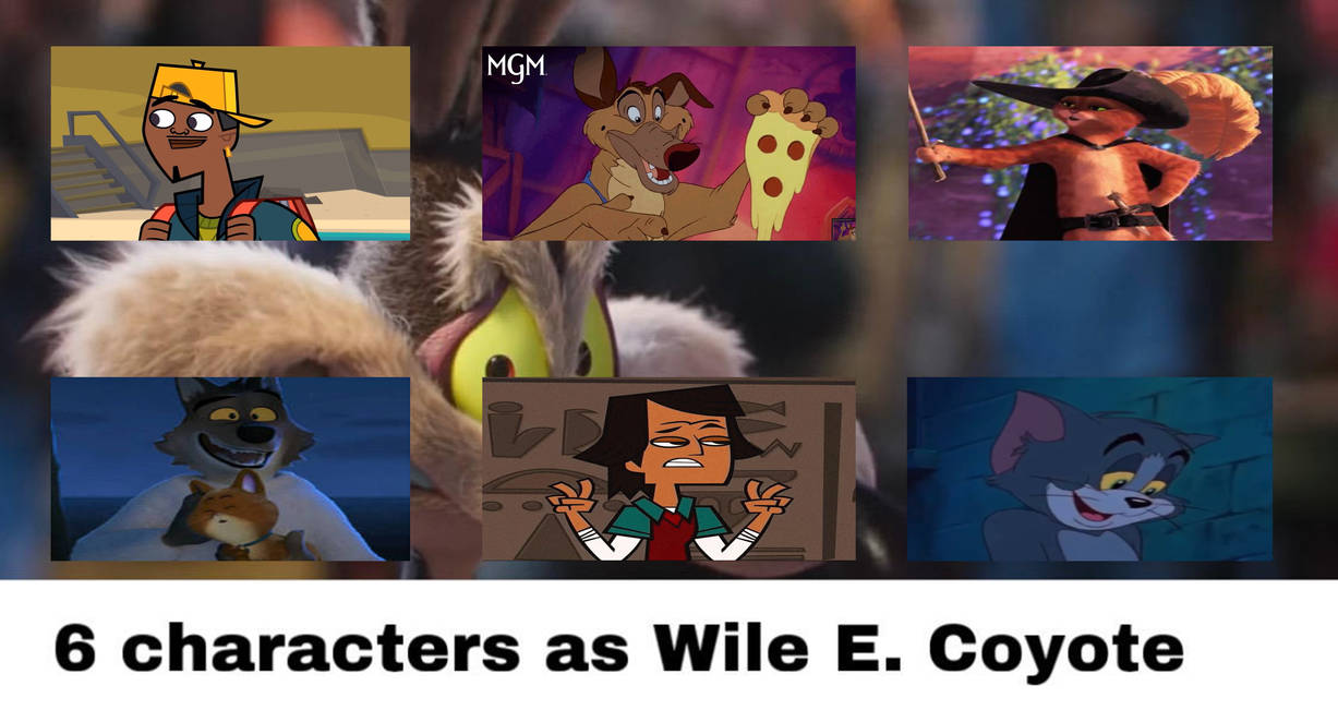 6 Characters As Wile E Coyote