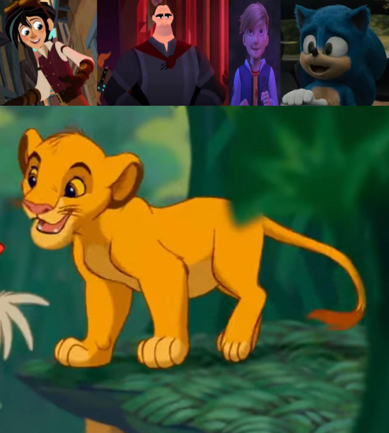 4 Characters Find Simba Cute by Nicolefrancesca on DeviantArt