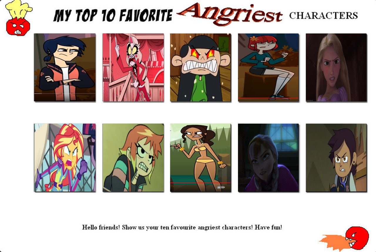 Character Angst Examples Top 10 Angriest Characters Part 2 by Nicolefrancesca on DeviantArt