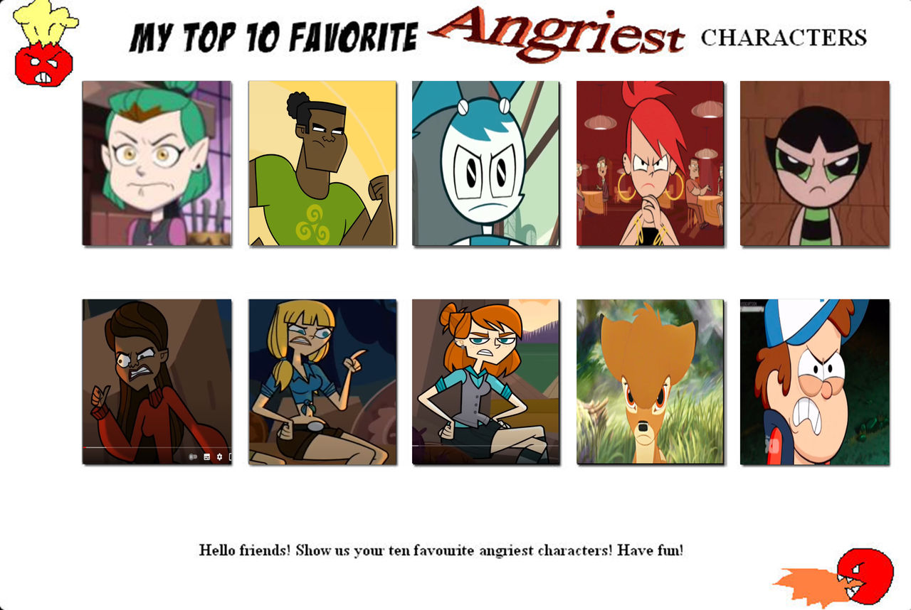 Character Angst Examples Top 10 Angriest Characters Part 4 by Nicolefrancesca on DeviantArt