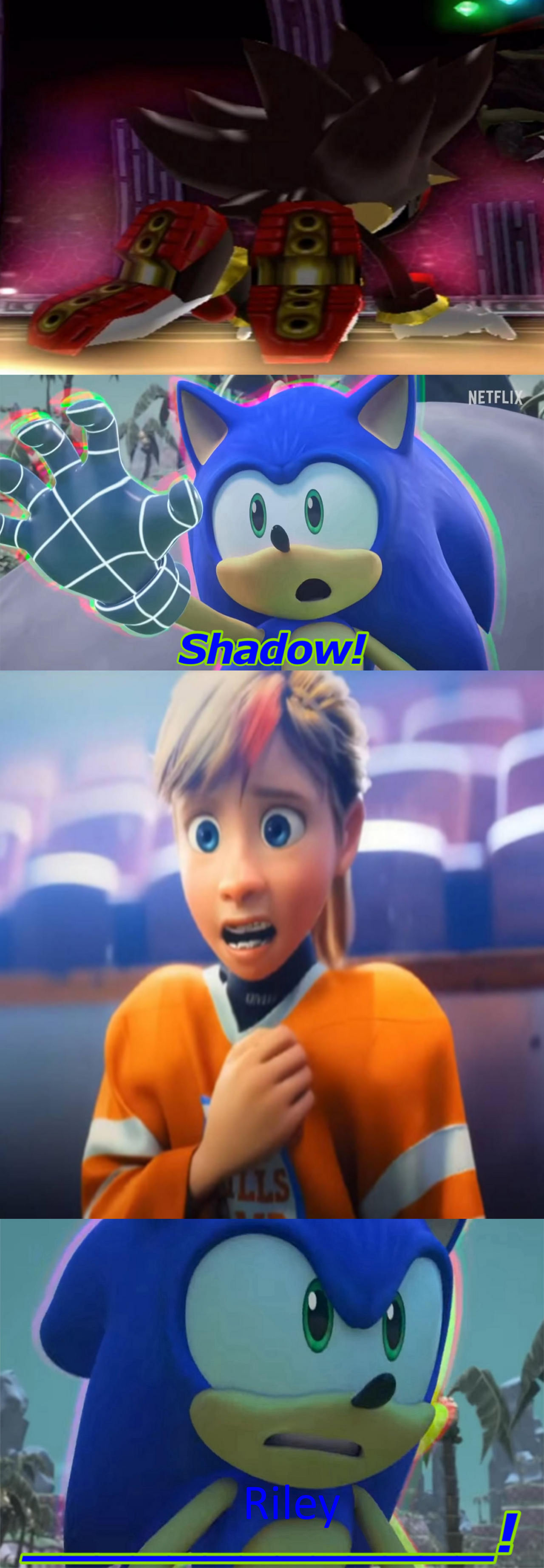 Shadow And Riley's Panic Attacks Shock Sonic by Nicolefrancesca on ...