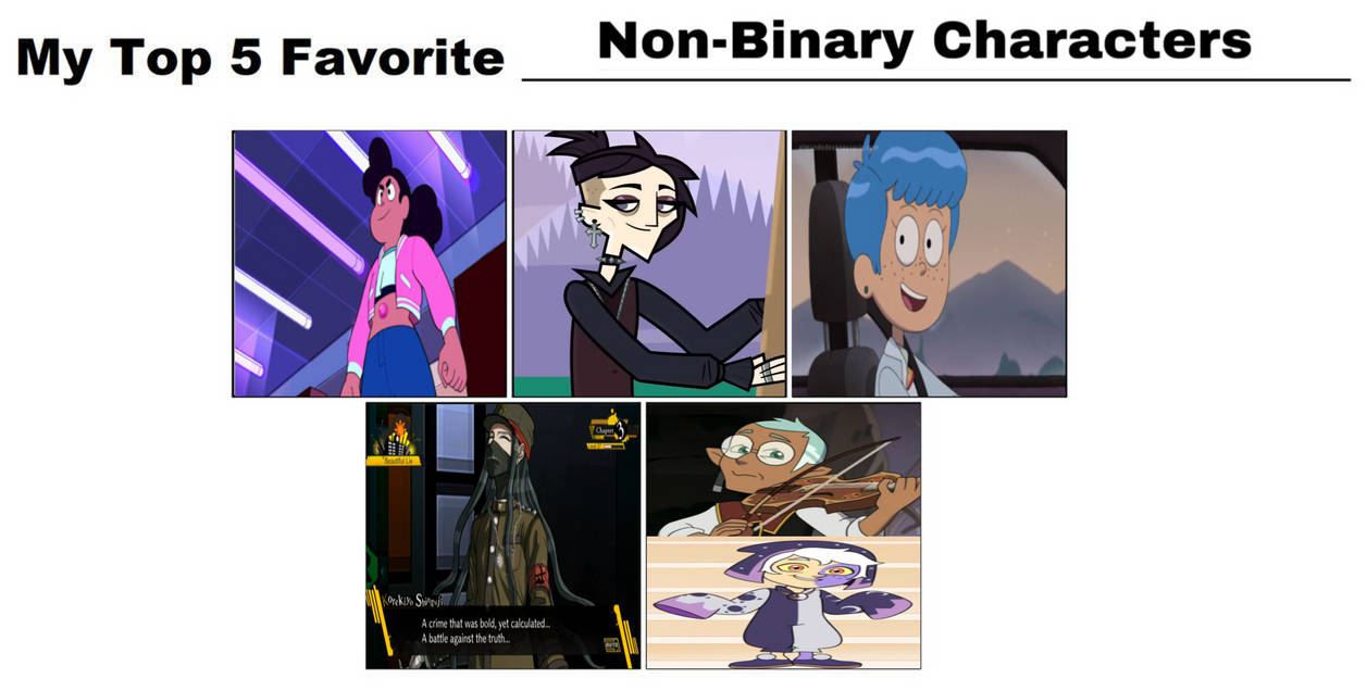Top 5 Favourite Non Binary Characters By Nicolefrancesca On DeviantArt top-5-favourite-non-binary-characters-by-nicolefrancesca-on-deviantart