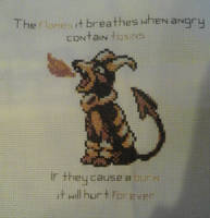 Houndoom Cross-Stitch