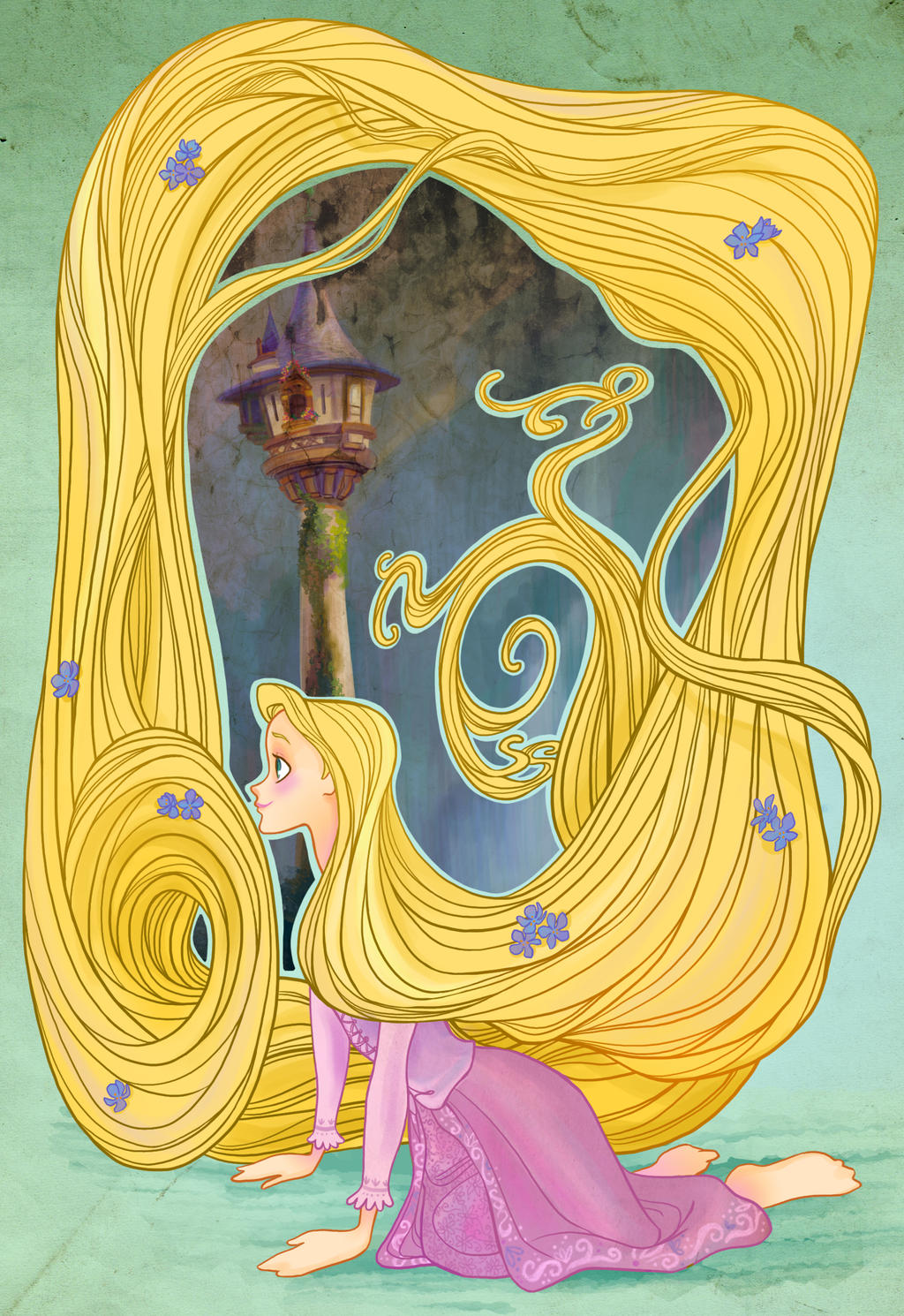 Disney Flowers- Rapunzel
