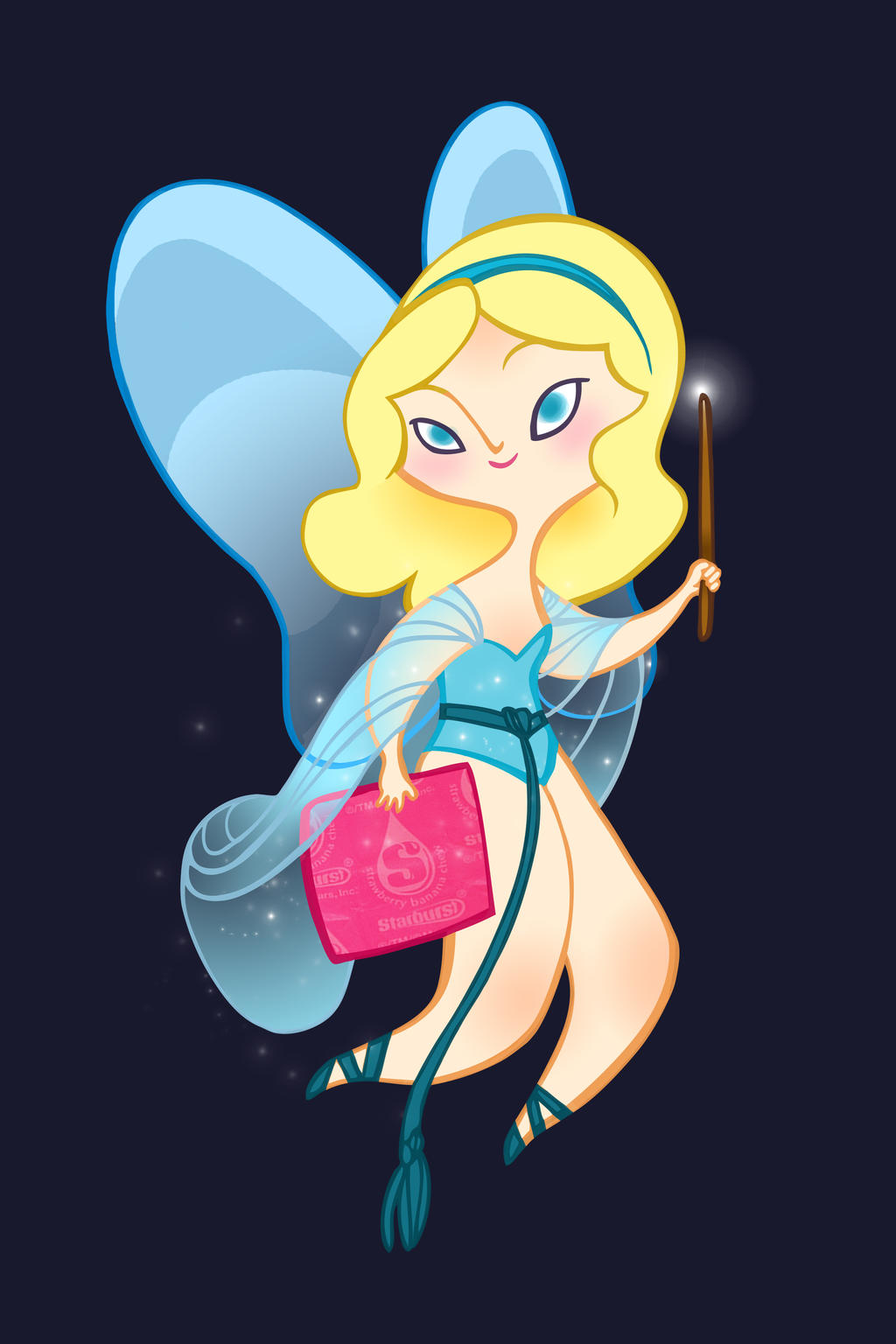 Disney Candy- Starburst Blue Fairy