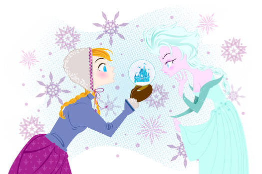 Snow Sisters- Anna and Elsa from Frozen