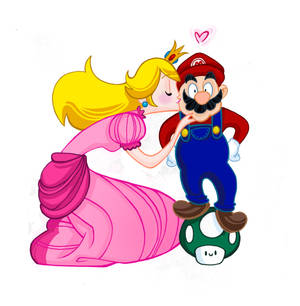 Peach and Mario