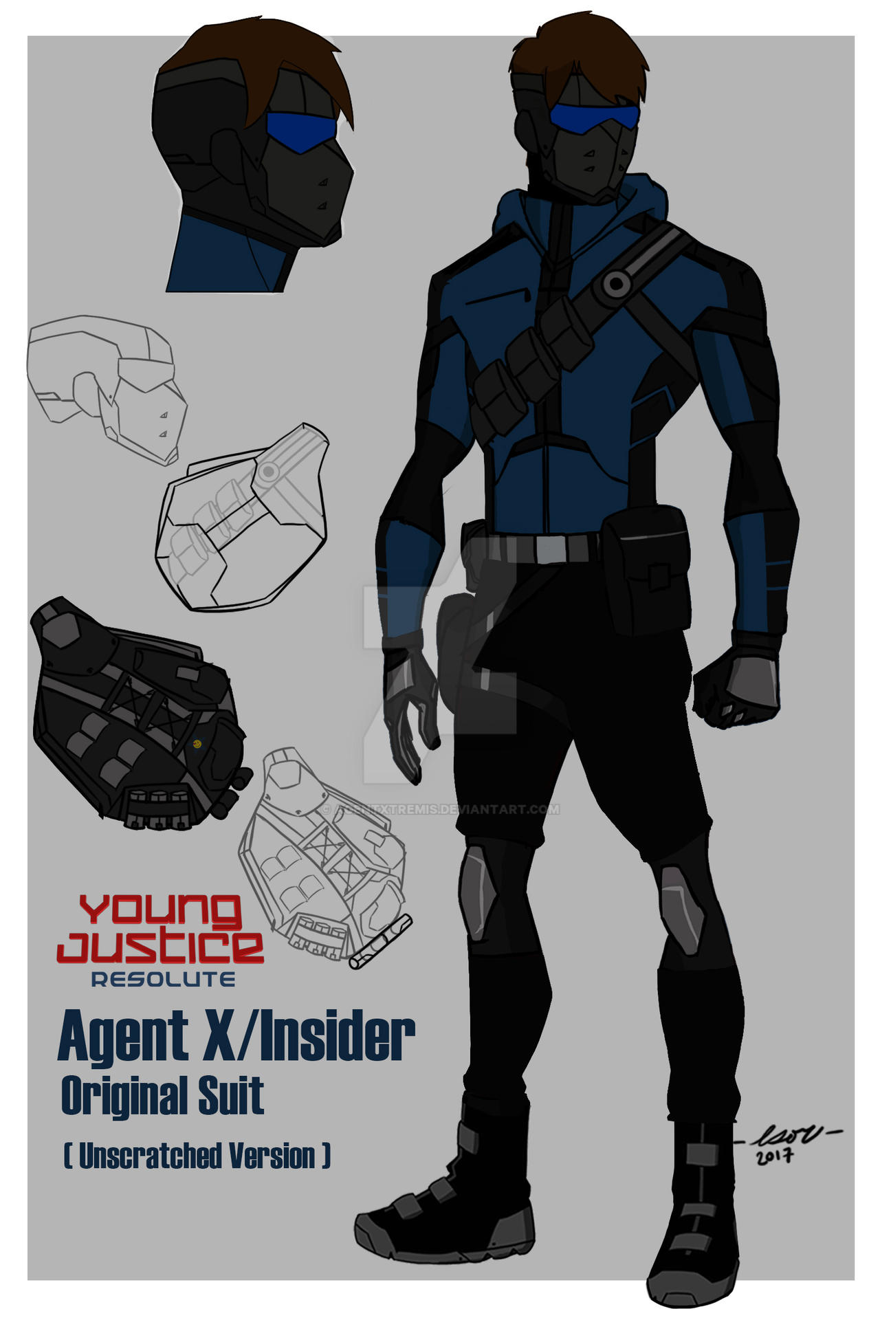 Young Justice: OC Agent X Suit V.8 (Unscratched) by AgentXtremis on ...