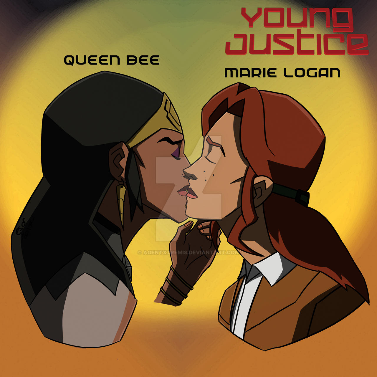 Young Justice: Queen Bee and Marie Logan Final