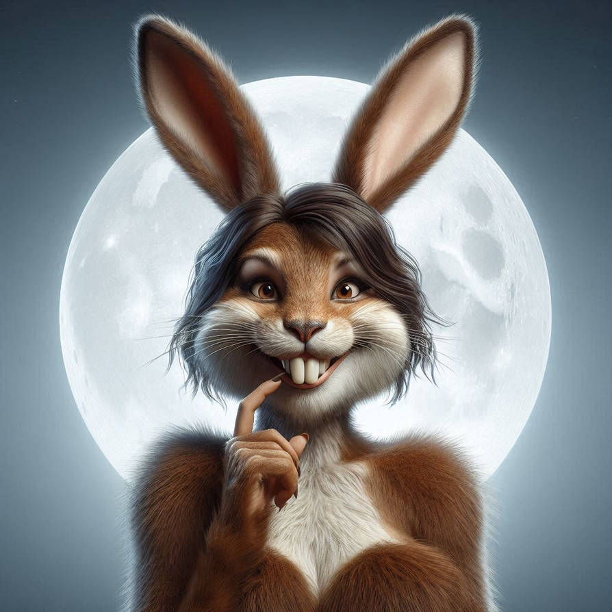 Thinking Rabbit by Todddagreat on DeviantArt