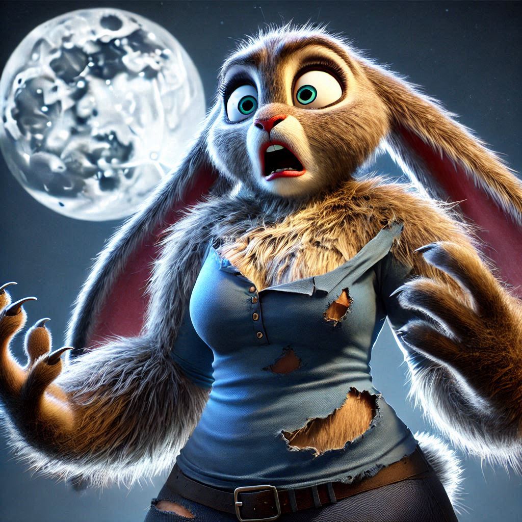 Judy Hopps the Wererabbit by Todddagreat on DeviantArt