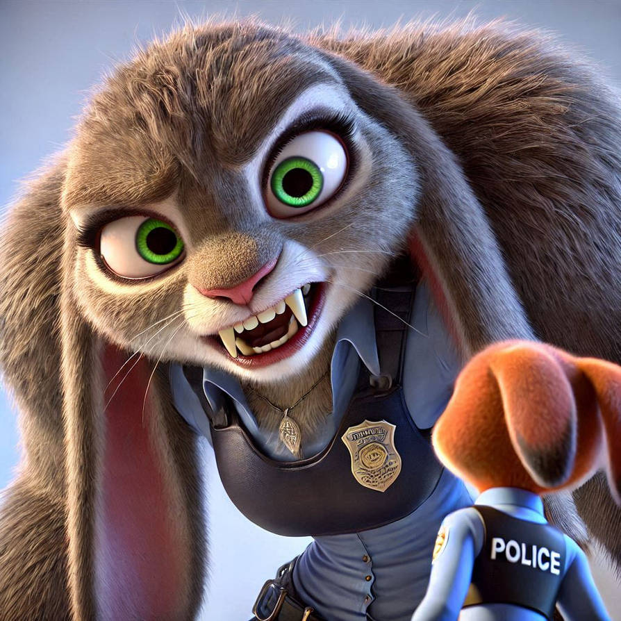 Popo Cops Rabbit Officer Hopps, Wererabbit 3 by Todddagreat on DeviantArt
