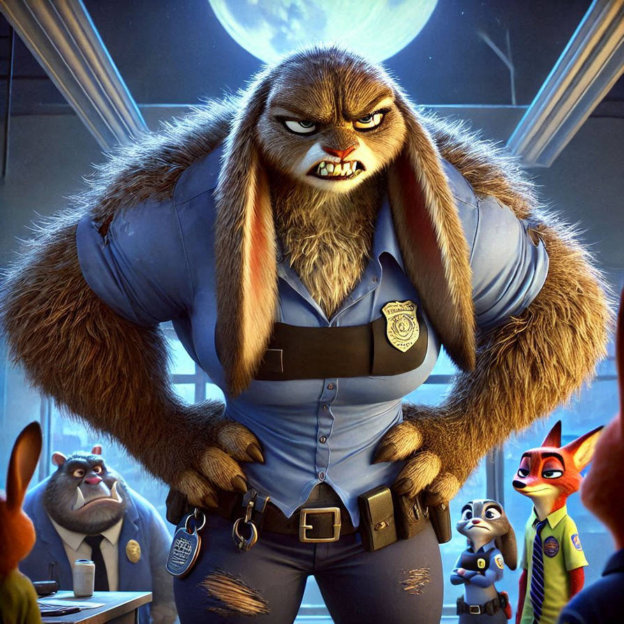 Officer Hopps, Wererabbit 4 by Todddagreat on DeviantArt