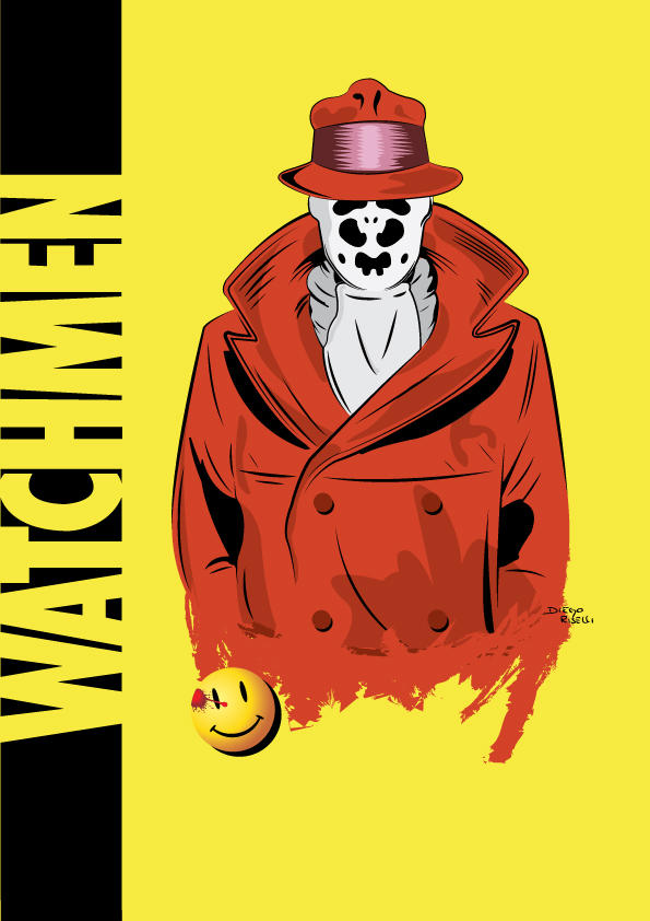 Watchman Rorshack Watchmen - Rorschach Vector by funky23 on DeviantArt