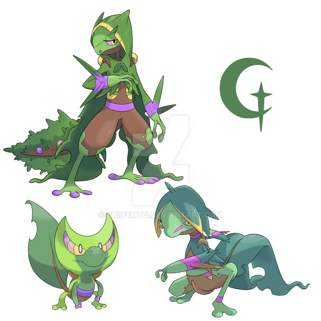 TREECKO LINE - REBOOT by BB3Femto on DeviantArt