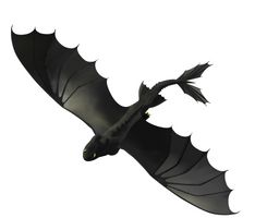 toothless flying