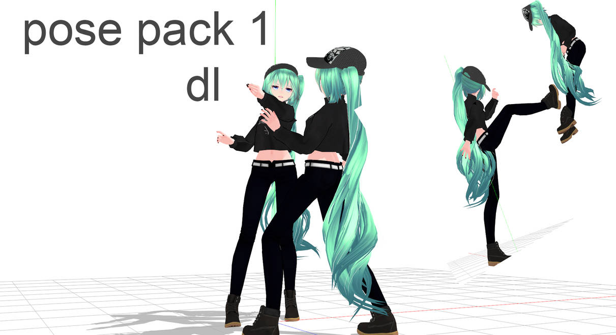 Mmd Pack Mmd pose pack of two dl by Mmdviolence on DeviantArt