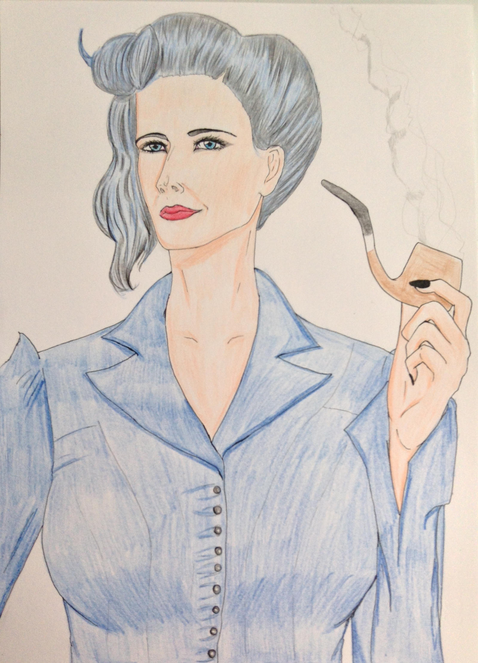 Miss Peregrine (Eva Green Fanart) by ElM--Art on DeviantArt