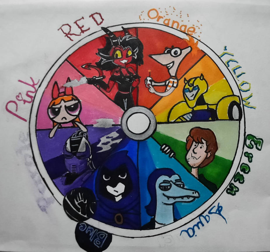 Color Wheel Characters Color wheel challenge by AquitaniaFan55 on DeviantArt
