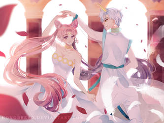 Helios and Chibiusa [SpeedPaint]