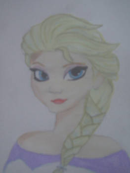 Elsa From Frozen in Colour