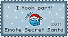 I took part in Emote Secret Santa Stamp by Kyramy