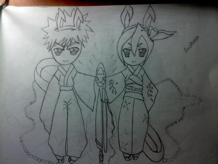 rukia-chan and ichigo-kun by akatsuki2008 on DeviantArt
